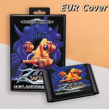 за 1 евро с покритие Zero Wing 16-битова игра патрон в ретро стил за конзоли за игри Sega Genesis Megadrive