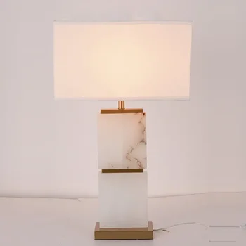 Постмодернистский Креативен и леко Луксозен Мрамор Прост Дизайн на Проба Настолна лампа за дневна, спалня, кабинет