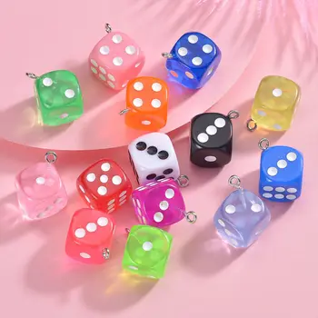Цветни кубчета Прозрачни Кубове за десктоп игри в бара, които играят в ролева игра, комплект аксесоари за клубни партита