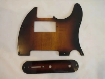 Комплект накладки за китара Telecaster от клен дърво кафяв цвят, ръчно изработени #4875