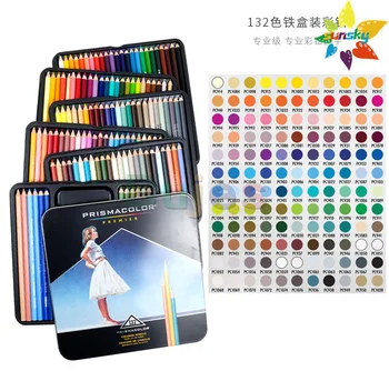 24 36 48 72 150 САЩ sanford prismacocor цветен молив за ръчно рисувани 4,0 мм soft core artist маслен цветен молив наука fine art set