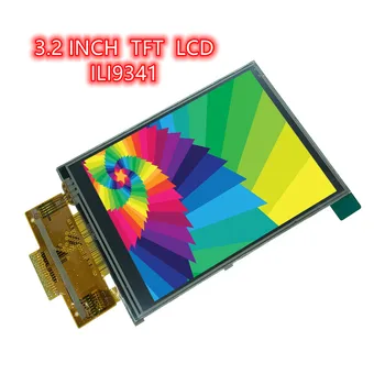 Шофьор SPI IC 4IO 240X320 на дисплея 3,2 инча TFT цветен LCD екран ILI9341 тъчпад 18PIN Заваряване 0,8 мм Сверхширокий