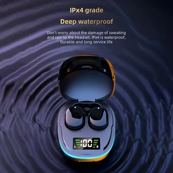 Безжични слушалки слот G9S с докосване, слот за слушалки, водоустойчив led дигитален дисплей, съвместим с Bluetooth, за смарт телефони