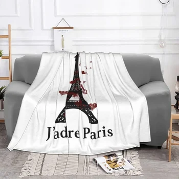 Дизайн подарък Аз Обичам Париж, Одеяла С Айфеловата Кула, Фланелен Одеяла С Принтом Trip Art, Меки Завивки за Легла, Покривки за Спални