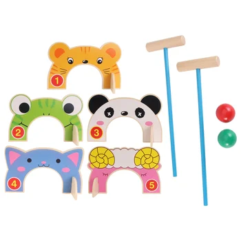 Играчки за деца от предучилищна възраст, бебешки аксесоари, мини-детски образователни дървени животни