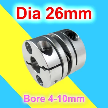 1БР Диаметър 26 mm 26 mm Дължина Однодисковая на съединителя, Диска на съединителя 5 6 6,35 8 10 Размер на вала