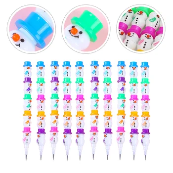 Коледни моливи за подреждане на снежен човек (различни цветове)