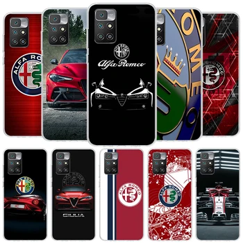 Луксозен калъф Alfa Romeo за Xiaomi Redmi 12C 12 10В 10 10A 9C 9 9A 9T Калъф За телефон 8 8A 7 7A 6 6A K20 K40 Pro S2 с Прозрачна обвивка