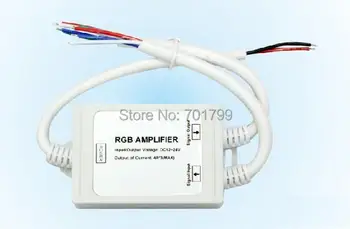 Водоустойчива led усилвател за RGB IP67; Вход DC12-24V; изход 4A * 3CH