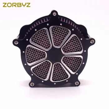 ZORBYZ Нов черен въздушния филтър с ЦПУ, система за всмукателните филтри за модели Softail на Harley Touring, обичай 2014-2015 г.