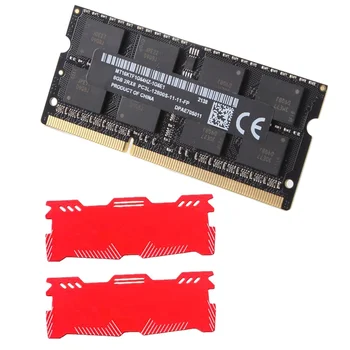 За лаптоп MT 8GB DDR3 Ram Memory + Охлаждащ Жилетка 1600MHz PC3-12800 204 Контакт 1.35 V sodimm памет Лаптоп Ram Memory