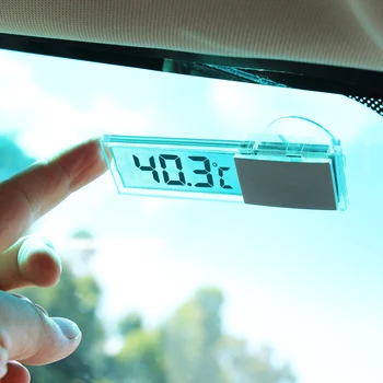1БР Умен автомобилен LCD дигитален термометър Аксесоари за Subaru Forester XV Outback Ascent Legacy Impreza Suzuki swift, sx4
