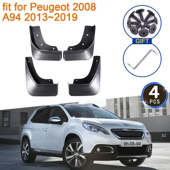 4x За Peugeot 2008 A94 2013 2014 2015 2016 2017 2018 2019 Калници Калници Защита на предните и задните колела Аксесоари
