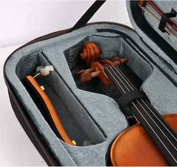 Christina-Калъф за цигулка-VB60, серия Rectangle, водоустойчив платното материал, фланелевая подплата, заключване с цип и велкро, се презрамка