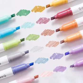 4шт. Студентите драскат, Разноцветни блестящи химикалки, Писалка за водене на бележки, маркери с пайети, канцеларски материали Kawaii за училището офис