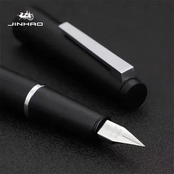 Jinhao 80 Черна сверхтонкая писалка с връх 0,30 мм Офис канцеларски материали за студенти и ученици мастило химикалки