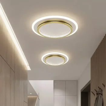 Модерен led тавана лампа Луксозна лампа за дома спални фоайето на пътеката в коридора Лампа Nordic Creative Geometry Light