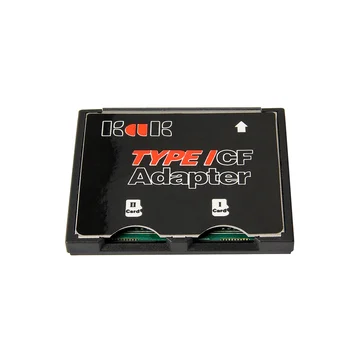 Адаптер за карта с памет с двете пристанища SDHC SDXC адаптер за карта с памет TF в CF за камерата конвертор карти тип I.