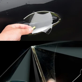 5шт Невидима стикер върху дръжката на вратата на колата за червата Acura RLX CL EL CSX ILX MDX NSX RDX RL