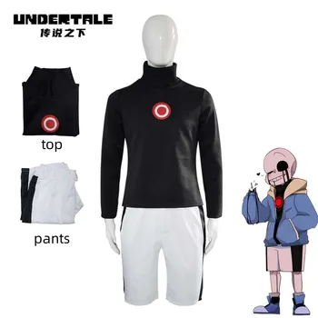 Костюми за cosplay в играта Undertale, черна риза, костюм на убиеца Undertale, костюми за Хелоуин, реквизит за cosplay Аниме