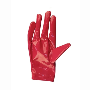 Унисекс кожени ръкавици с мокър ефект върху китката Безшевни ръкавици от изкуствена кожа Екзотични Ръкавици Черни, Червени Прозрачни Къси фетиш-ръкавици за мъже и жени