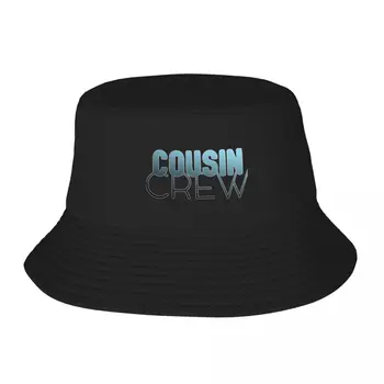 Cousin Crew blue - братовчеди завод на най-добрите приятели - cousin love - cousin squad - екип кузин - типография кузин в синя широка шапка