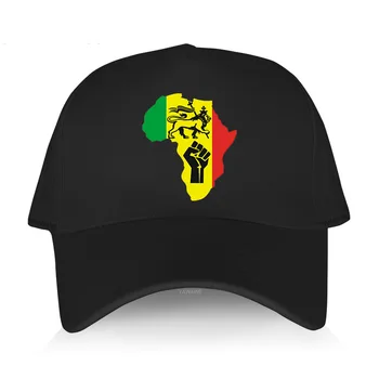 Мъжка бейзболна шапка лятна черен Памучен Подпомагаща Шапка в разговорния стил New Africa Rasta Power Reggae Унисекс Стръмни Улични Шапки