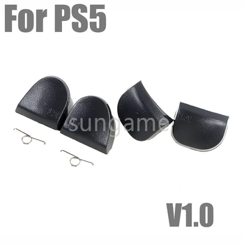 1 комплект черни бутони за стартиране на L1, R1, L2, R2 Система 6 в 1 за Sony Playstation 5 PS5 V1.0 V2.0 V3.0 Контролер Dualsense