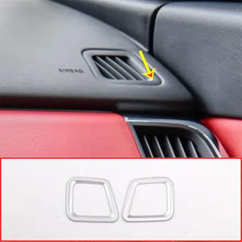 За Jaguar E-PACE E PACE Таблото на автомобила отдушник за климатик Покритие на рамката ABS хромирани декоративни Аксесоари за интериора