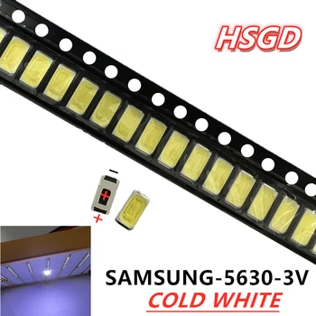 SAMSUNG 1000pcs 5630 3V 0.5 W 5730 led Led-Студено бяла LCD Подсветка за 5730 led LED 5730 led LED Приложение LED TV 2D