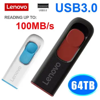Оригинален USB Устройство Lenovo 64 TB Интерфейс USB 3.0 Реален Капацитет 16 TB 8 TB Флаш Памет Високоскоростна Флаш-Диск 520 mb/s За Лаптоп