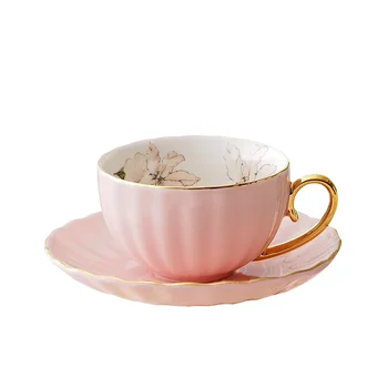 Мила чашата за кафе, порцелан капучино, Многократно цвете, Скандинавски чаша за следобеден чай, Эстетичная Домашна трапезария