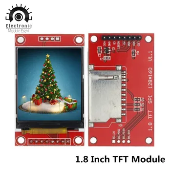 1,8-инчов TFT LCD модул модул LCD екран SPI сериен 51 водача 4 driver o Резолюция TFT 128 * 160 за Arduino