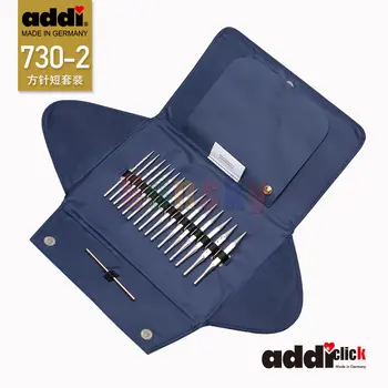 Набор от сменяеми спици за плетене на Addi Click NOVEL Дантела с къси топчета, с ергономичен дизайн за лесна задържане и плетиво