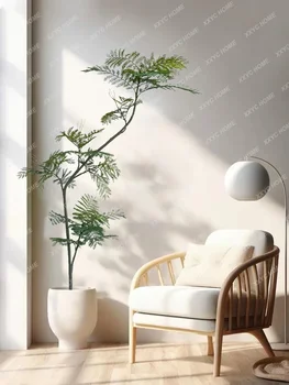 Симулационно растение Jacaranda китайското бионическое зелено растение изкуствено дърво в саксия за засаждане в хола