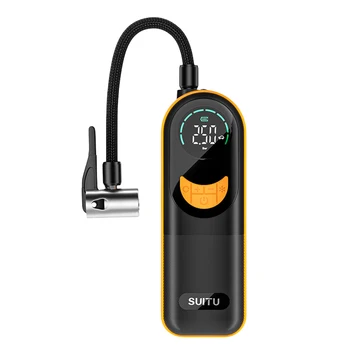 Безжична автомобилен въздушен компресор 3-150PSI Ръчна помпа за надуваем USB Акумулаторна батерия за Преносим въздушен помпа за автомобил, Мотоциклет, велосипед топката