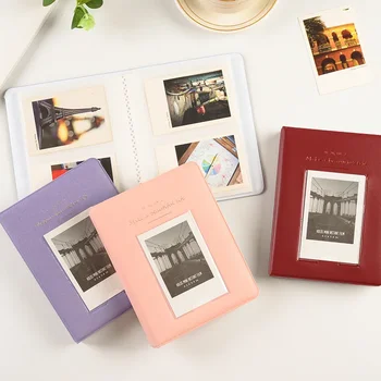 64 Джоба Мини-Фотоалбум Polaroid, Държач За Фотокарточек, Албум за Албуми за Снимки, Книжка с картинки, Албуми Instax, Калъф за Мигновени Снимки, Подарък