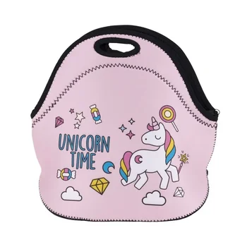 Нова стилна сладък термоизолированная чанта за обяд от неопрен с принтом за мъже и жени, детски чанти за обяд, термоизоляционный обяд-бокс, чанта за хранене