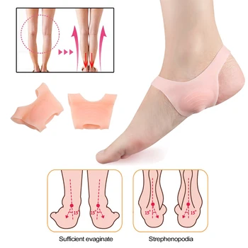 1 чифт стелки-коректори за краката O-тип, силиконови нескользящие тампони за обувки за мъже и жени, ортопедични стелки за грижа за краката