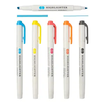 Художествени маркер, хайлайтер, пастелно хайлайтер, истински хайлайтеры, пастелни маркери с две топчета, различни цветове за деца и възрастни, 5/35 бр.