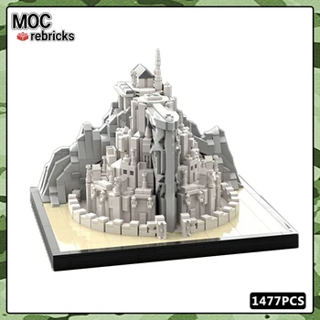 Movie Star Seires Midi Scale Tower Of Gondor MOC Градивен елемент на DIY Модел Съберат Украшение Детски Играчки, Подаръци за рожден Ден 1477ШТ