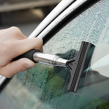 Стъргалка, за да се автостекла Прибиращ се четка за почистване на огледала за обратно виждане Универсален автомобилен стъргалка за стъкла, за почистване на автомобили Техническо обслужване на автомобил