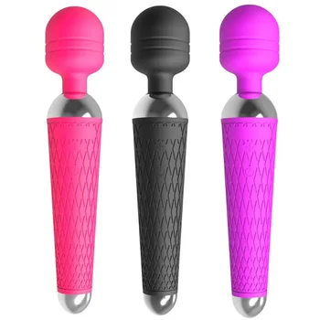 Мощни вибратори за клитора, зареждащи се чрез USB, магическа пръчка, 20-честотен AV-вибратор, масажор за сексуално здраве, еротични секс играчки за жени