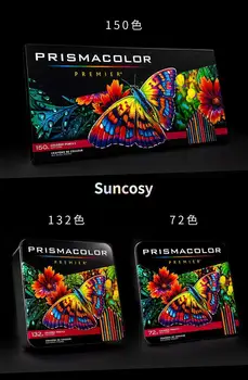 Цветни Моливи Premier Soft Core 150 Цветни Моливи, Prismacolor Цветни Моливи Premier 48 72 150 Комплекти Big Основната Blending,