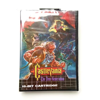 Castlevania Ново Поколение 16-Битово игра на Патрона с Капак от САЩ, Европейската Японската Обвивка за Конзолата GENESIS MegaDrive с Търговците на предавателна