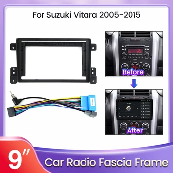 За 2005-2011 Suzuki Grand Vitara Автомобилен Мултимедиен Универсален Радио Рамка на Арматурното табло, Конзола за 9-Инчов Главното Устройство 2din