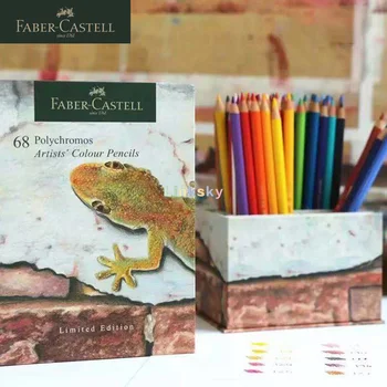 Лимитированная серия полихромных цветни моливи Faber-Castell се състои от 68 висококачествени, ярки, устойчиви на счупване цветни моливи с топчета