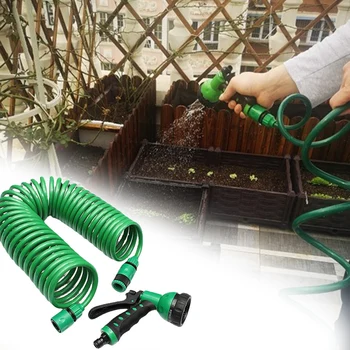 Телескопична пружина тръба EVA Garden с быстроразъемным спрей за вода, Пластмасови водопроводна тръба, подаръци за градинарство, за мъже или жени