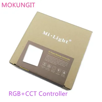 2.4 G Mi Light B4 T4 RGB + CCT Контролер с 4 Зони на Отделно Управление на Топло Бял/Бял Сензорен Панел С Димер За Led Лампи RGBW