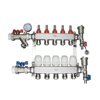 Разходомер Кран за водата от неръждаема стомана Интелигентен температурен Регулатор Двухсоединенный Клапан за Управление запас от вода